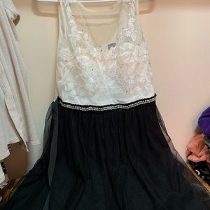 Black and White Homecoming/Prom Dress